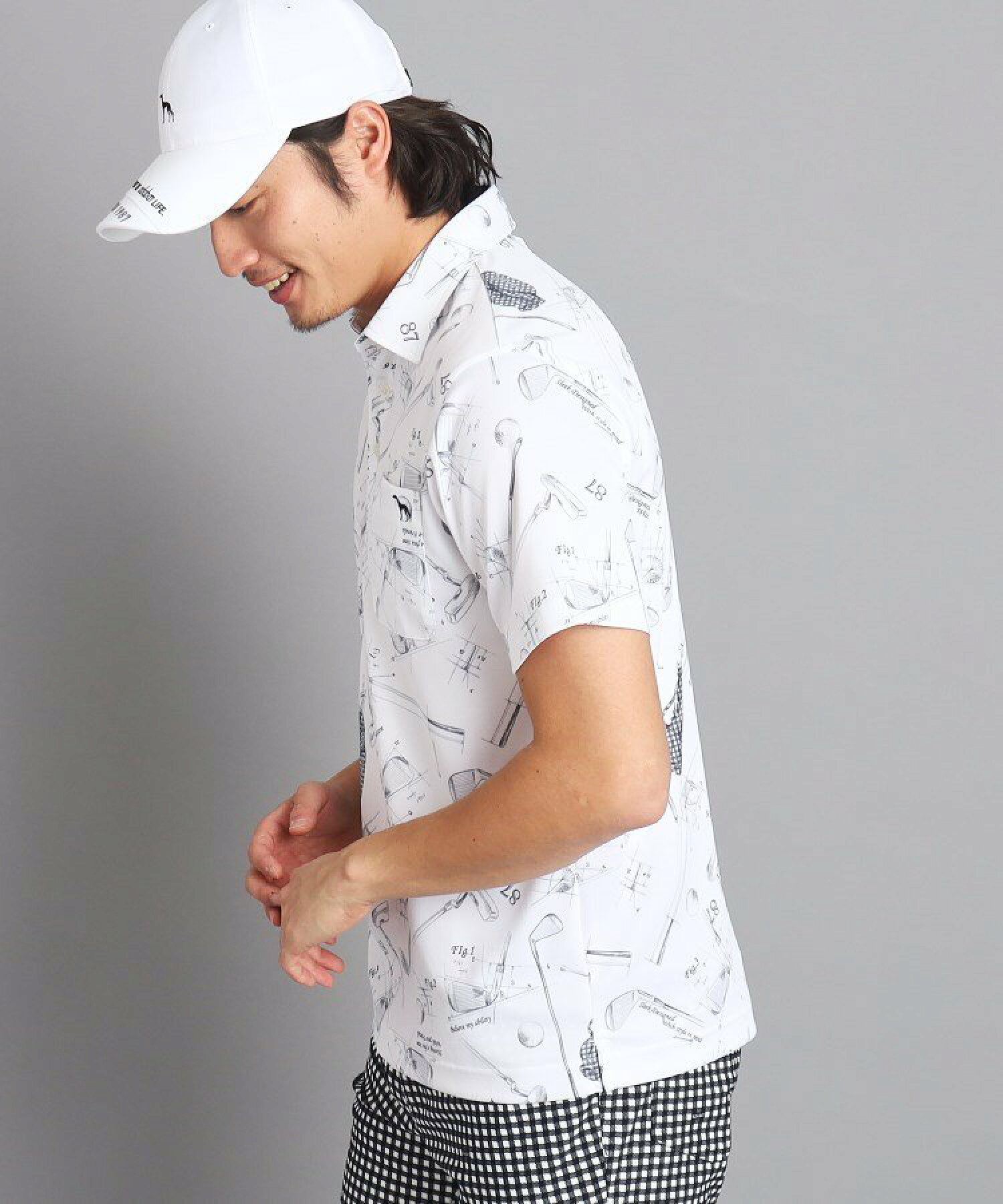 【UVカット/吸水速乾/遮熱】ゴルフギアデザイン 半袖ポロシャツ